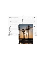 Biella Emploi du temps scolaire mydiary Wire-O 2026/27 Palms, 14.5 x 20.5 cm