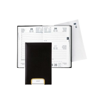 Biella Geschäftsagenda Disponent 2027, schwarz, 1T/1S, 10,1 x 16 cm