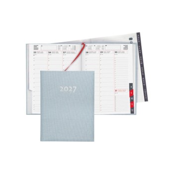 Biella Geschäftsagenda 2027 Orario h-blau, 17.8 x 23.5 cm, 144 Seiten, 1 Wo auf 2 S.