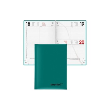 Biella Geschäftsagenda Colourful 2027, petrol, 1T/1S, 14.5x20.5 cm