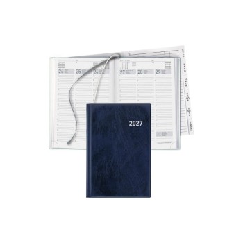 Biella Geschäftsagenda Terminia PVC 2027, d-blau, 1W/2S, 14,5 x 20,5 cm