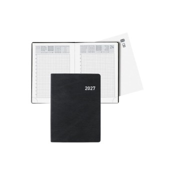 Biella Taschenagenda Technikus 2027, schwarz, 1T/1S, 10,1 x 14,2 cm