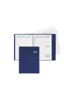 Biella Agenda commercial Rex Wire-O Non, 2027, Bleu foncé
