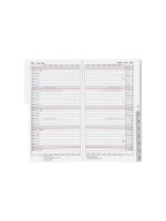 Biella Agenda Lucerne, contenu de rechange – Blanc Sans motif, 2027, Blanc