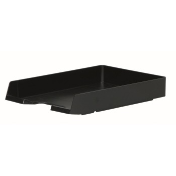 Biella Briefkörbe Parat Plast, A4, schwarz, Polystyrol, senkrecht, versetzt,