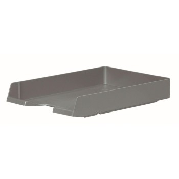 Biella Briefkörbe Parat Plast, A4, grau, Polystyrol, senkrecht, versetzt,