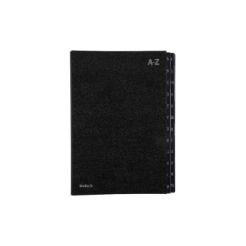 Biella Classeur à compartiments A4 A-Z Noir