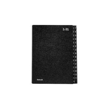 Biella Classeur à compartiments A4 1-31 Noir