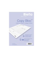 Biella block for delivery note with copy, A5, print in blue