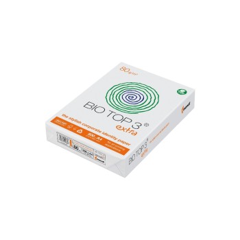 Bio Top Papier pour photocopie Bio Top 3 Extra A3, Blanc, 80 g/m², 500 feuilles Bio Top Papier pour photocopie Bio Top 3 Extra A3, Blanc, 80 g/m², 500 feuilles