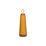 bioloco Thermoflasche Loop-Mustard, 500ml , Edelstahl, Holzdeckel