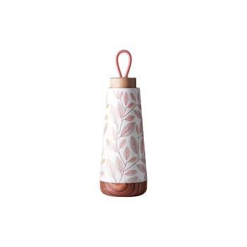 BioLoco Bouteille isotherme Loop M-Terracotta leaves 350 ml, Marron/Blanc BioLoco Bouteille isotherme Loop M-Terracotta leaves 350 ml, Marron/Blanc