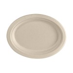 BioPak Assiettes jetables Ovale 26 x 20 cm, 50 Pièce/s, Brun clair