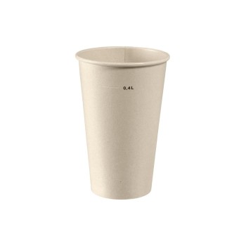 Biopak Breeze Becher 47 cl Nature, 36 Stück, Bagasse