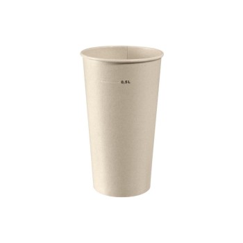 Biopak Breeze Becher 59 cl Nature, 36 Stück, Bagasse