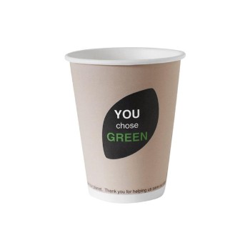 Biopak Thank You Becher 240ml, 40Stück, 80x80x96, PAP/PLA