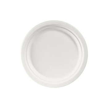 Biopak Teller Ø 22 cm, 50Stück, Bagasse white