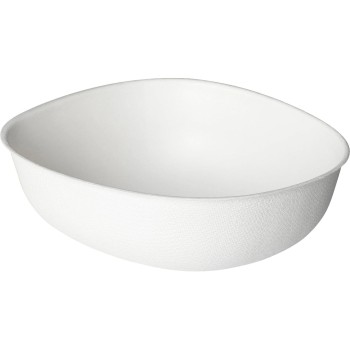 Biopak Bowl Pebble Bagasse white, 500ml, 50 Stk.