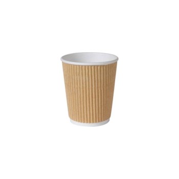 Biopak Triple Wall Becher 24cl, 25 Stk. Papier braun