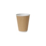 BioPak Gobelets jetables Triple mur 47 cl Marron, 20 pièces