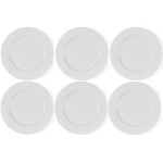 Bitz Assiette non décorative Ø 27 cm, 6 Pièce/s, Blanc