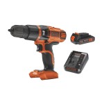 BLACK+DECKER Perceuses à percussion sans fil BDCH188N Kit 18V