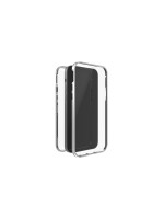 Black Rock Cover 360° Glass, für Apple iPhone 14 Plus, Silber