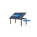 BLACKGLAS SolarTischECOnova 440W sw, 1x WR, 5m Kabel T13 IP55, 60mm rund AL