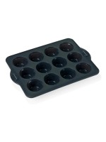 Blomsterberg Muffinform 12er, grey, Silikon