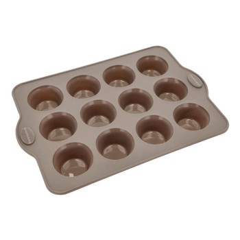 Blomsterberg Moule à muffins Silicone, latte, lot de 12 Blomsterberg Moule à muffins Silicone, latte, lot de 12