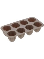 Blomsterberg Moule à muffins silicone, hémisphères, barre
