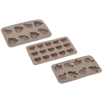 Blomsterberg Moule à chocolat, Tiges, silicone, lot de 3 Blomsterberg Moule à chocolat, Tiges, silicone, lot de 3