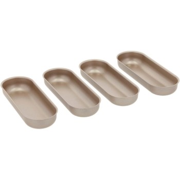 Blomsterberg Moule à pain Mini, Acier au carbone, or rose, 4 pièces Blomsterberg Moule à pain Mini, Acier au carbone, or rose, 4 pièces