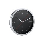 Blomus Funk Wanduhr CRONO M, 24 cm, Schwarz