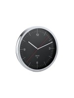 Blomus Horloge murale radio Crono M 24 cm, Noir