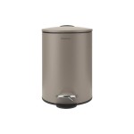 Blomus Poubelle à pédale Tubo 3 l, Taupe