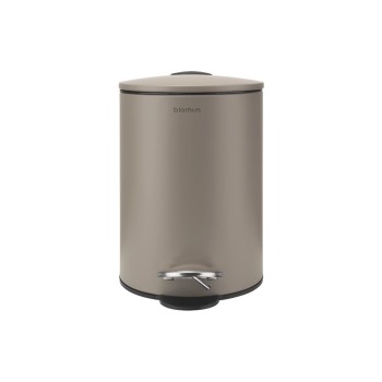 Blomus Poubelle à pédale Tubo 3 l, Taupe