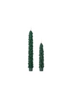Bloomingville Weihnachtskerze Tanne Ponza, LED, 2er Set, 2.2x24.5 cm