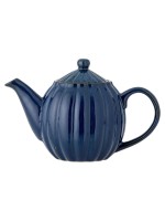 Bloomingville Théière Latina, 1 l, faïence, bleu