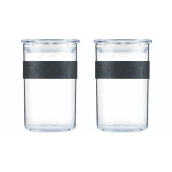 Bodum Presso Vorratsglas 2er-Set, Kunststoff with Silikonband, 0.6 Liter Bodum Presso Vorratsglas 2er-Set, Kunststoff with Silikonband, 0.6 Liter