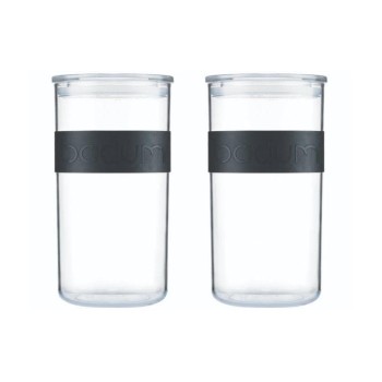 Bodum Presso Vorratsglas 2er-Set, Kunststoff with Silikonband, 2.0 Liter Bodum Presso Vorratsglas 2er-Set, Kunststoff with Silikonband, 2.0 Liter