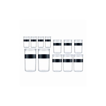 Bodum Presso Vorratsglas Set, Kunststoff, 4x 0.25L, 3x 0.6L, 3x 1.0L, 2x 2.0L Bodum Presso Vorratsglas Set, Kunststoff, 4x 0.25L, 3x 0.6L, 3x 1.0L, 2x 2.0L