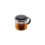 Bodum Bistro Nouveau Teebereiter, Glas, black , m. Kunststoffilter, 1.5L