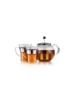 Bodum Théière Set Assam Chromé, 1 l/0.35 l