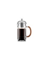 Bodum Chambord Kaffeebereiter 8 Tassen, Holzgriff, 1 Liter