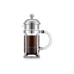 Bodum Chambord Kaffeebereiter 3 Tassen, Metallgriff, 0.35 Liter
