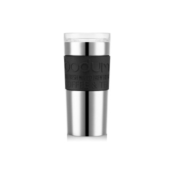Bodum Travel Mug Doppelwandig, Edelstahl, black , 0.35 Liter Bodum Travel Mug Doppelwandig, Edelstahl, black , 0.35 Liter