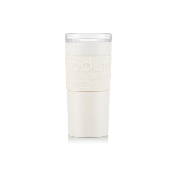 Bodum Travel Mug Doppelwandig, Edelstahl, cremefarben, 0.35 Liter Bodum Travel Mug Doppelwandig, Edelstahl, cremefarben, 0.35 Liter