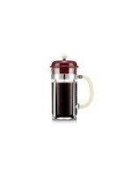 Bodum Caffettiera Kaffeezubereiter, 8 Tassen, Cranberry, 1 Liter