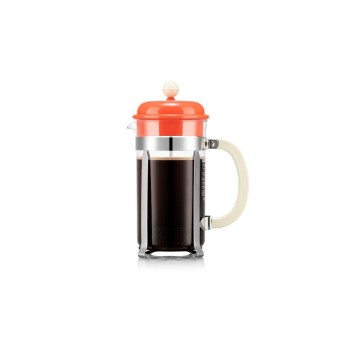 Bodum Caffettiera Kaffeezubereiter, 8 Tassen, Bright Coral, 1 Liter Bodum Caffettiera Kaffeezubereiter, 8 Tassen, Bright Coral, 1 Liter